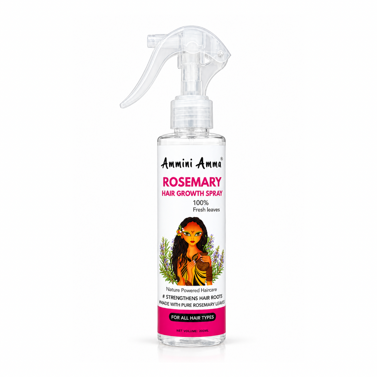 100% Rosemary Water Spray – Hair Growth & Scalp Nourishment 200ml